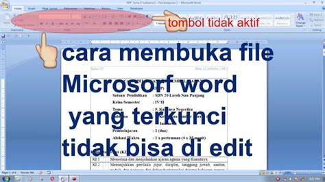 Microsoft Word terkunci